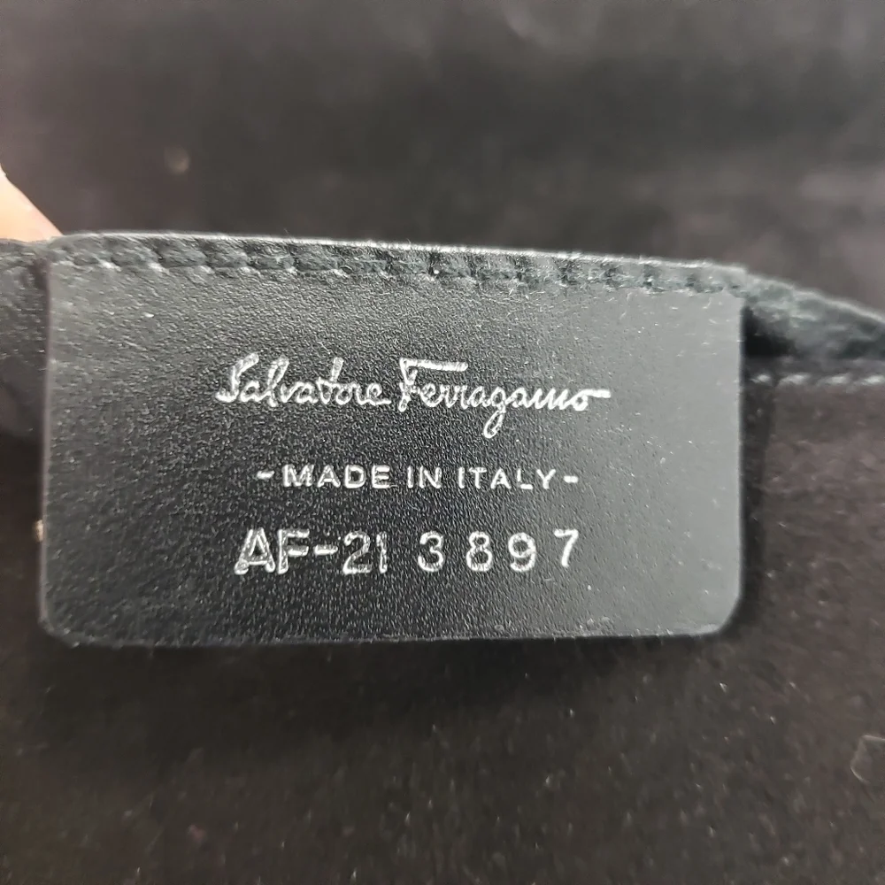 Salvatore Ferragamo AF-21 3897 Suede Bag Hobo EUC